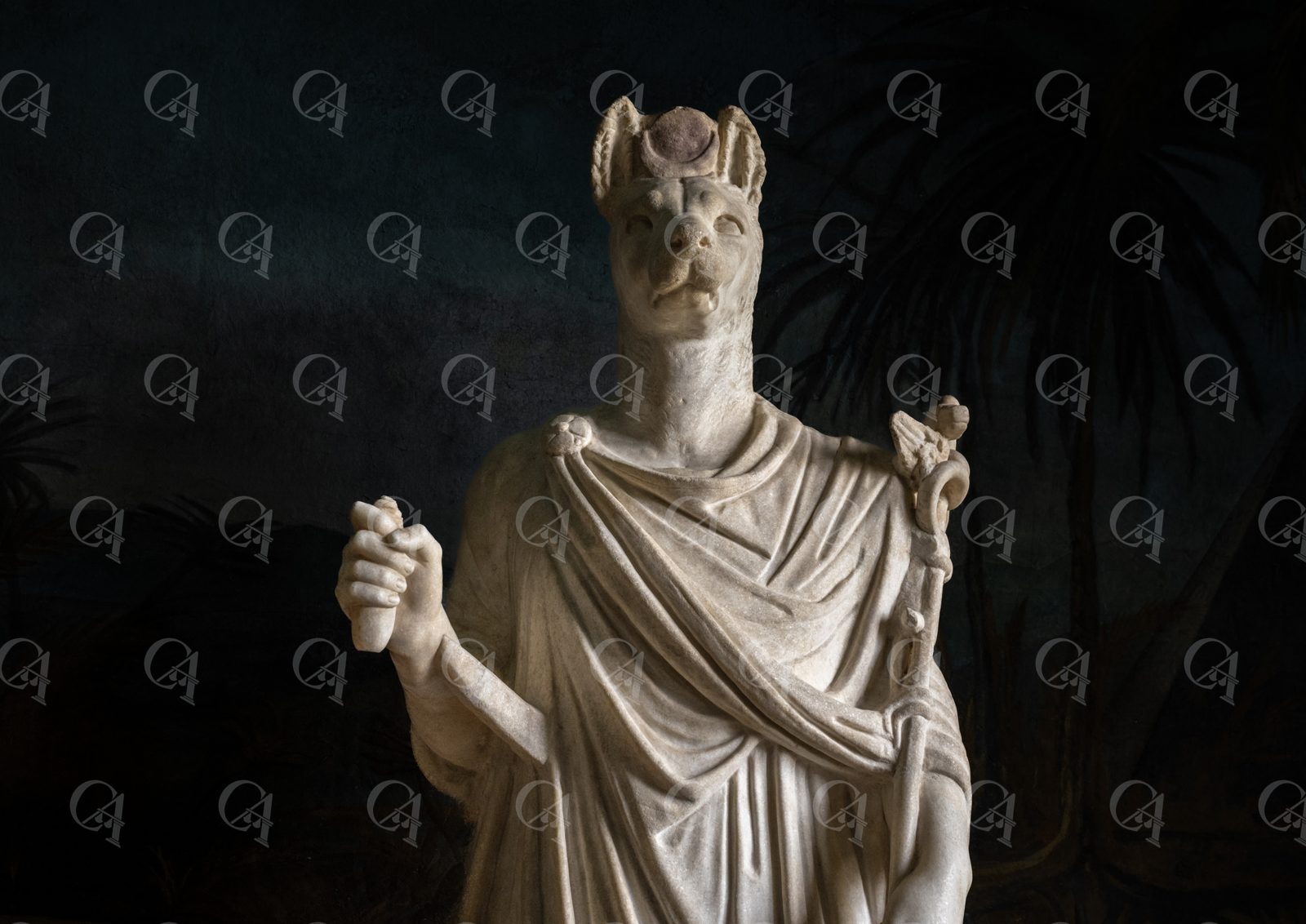 Statua di Anubi, Museo Gregoriano Egizio